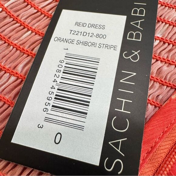 Sachin & Babi Casual Midi Dress Size 0‎ Halter Top Smocked Back - Picture 16 of 16